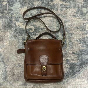 Vintage Coach Saddle Bag